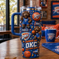 Oklahoma City Thunder Merch Thunder Up OKC Game Night Ready Tumbler Basketball Fan Gifts