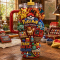 Pokemon Trainer Adventure Tumbler Train Battle Explore Travel Cup Pokemon Merch Birthday Gifts