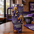 Sacramento Kings Merch Light The Beam Sacramento Proud Tumbler Gift Ideas For Basketball Fans