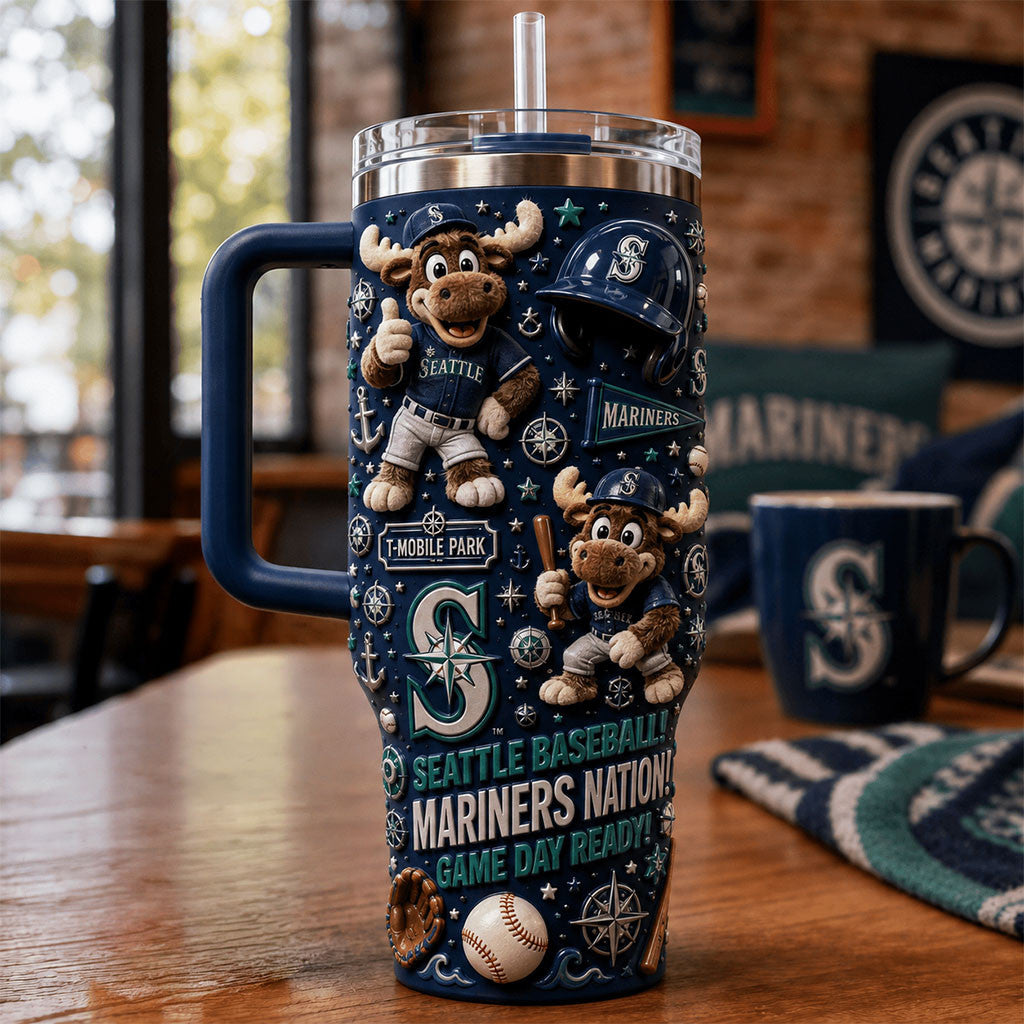 Seattle Mariners Merch Seattle Baseball Mariners Nation Game Day Ready Tumbler Brother Gifts