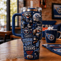 Tennessee Titans Merch Titan Up Game Day Ready Tumbler Best Gifts For Football Fans