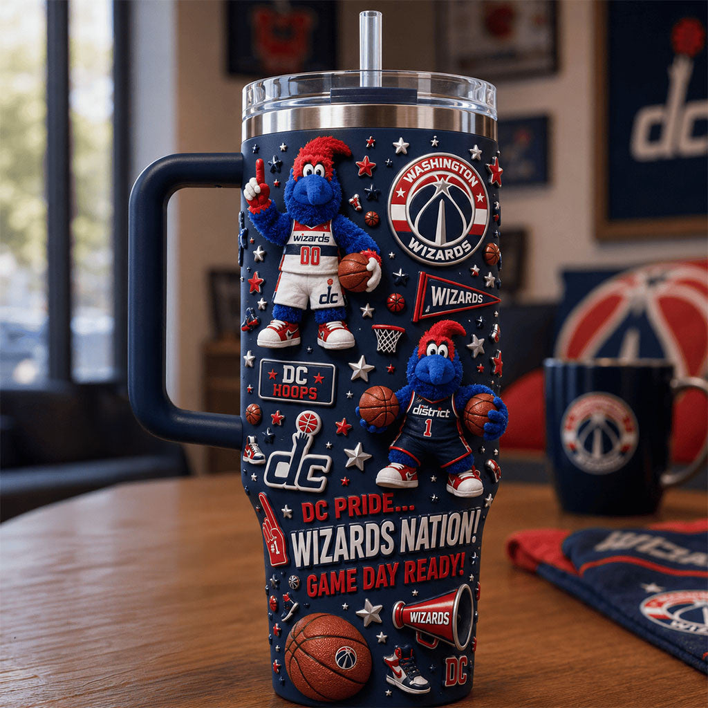 Washington Wizards Merch DC Pride Wizards Nation Tumbler Gift For Basketball Fans