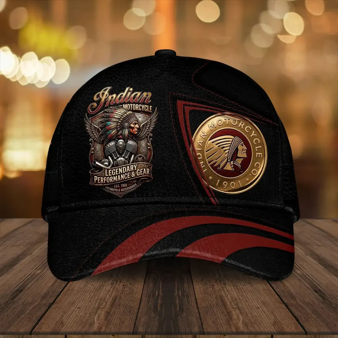 Indian Motorcycle 125th Anniversary Legendary Performance And Gear Hat Indian Motorcycle Merch