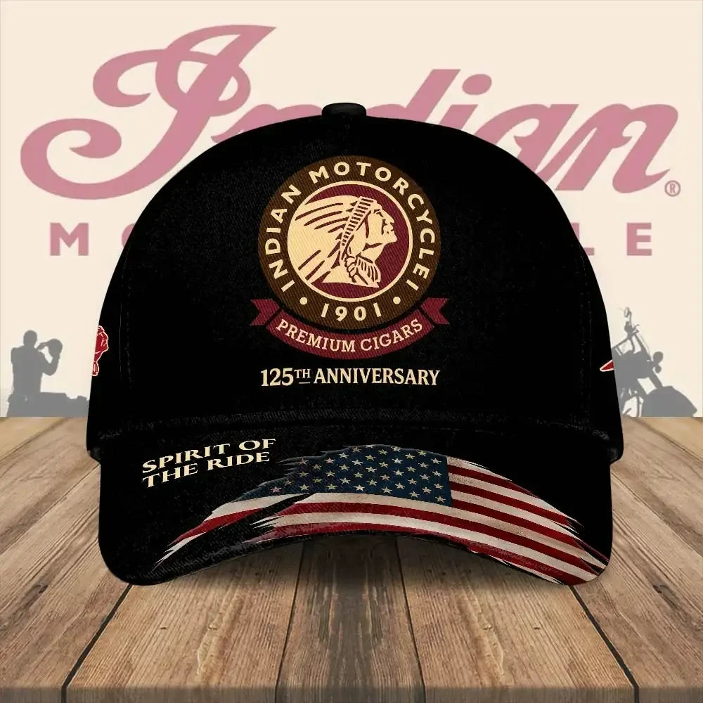 Indian Motorcycle 125th Anniversary Spirit Of The Ride Hat Indian Motorcycle Merch Dad Gifts