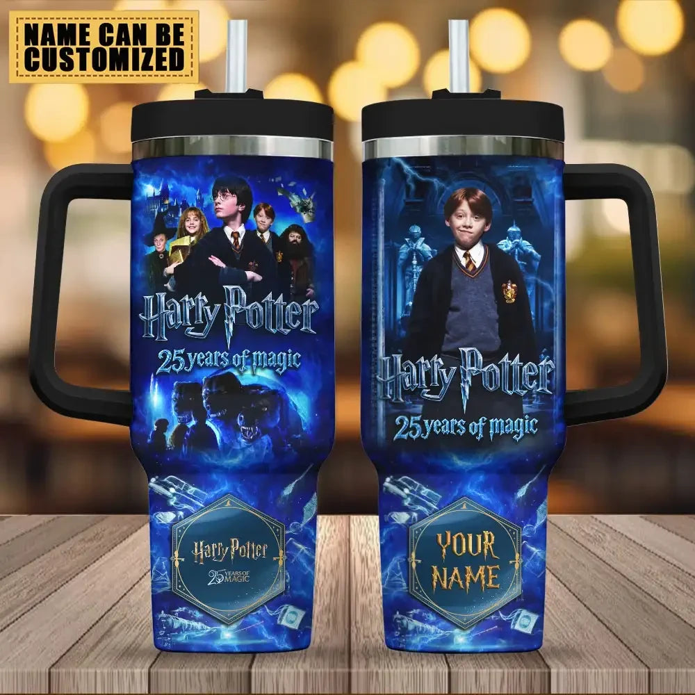 Personalized Harry Potter 25th Anniversary x Ron Weasley Tumbler Harry Potter Merch Magic Fan Gift