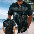 Iron Maiden Rime Of The Ancient Mariner Hawaiian Shirt Heavy Metal Rock Band Iron Maiden Merch