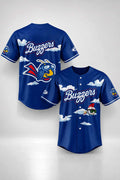 Ontario Tower Buzzers Bee Mascot Sky Cloud Graphic Baseball Jersey OT Buzzers Merch