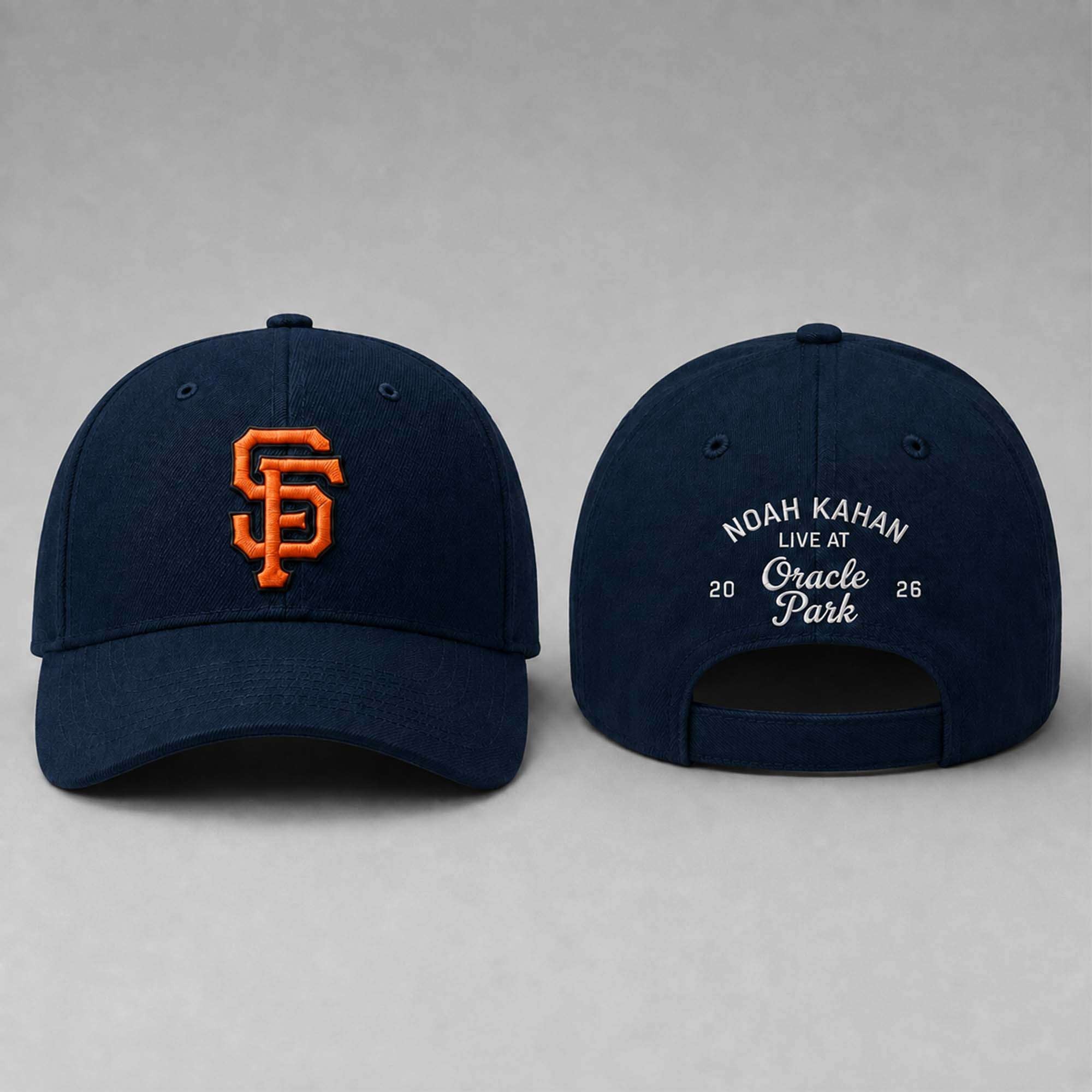 Noah Kahan x SF Giants Live At Oracle Park 2026 Hat Embroidered Giants Merch Brother Gifts