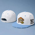 Munenori Kawasaki Monkey Never Cramps Blue Snapback Hat Embroidered Munenori Kawasaki Merch