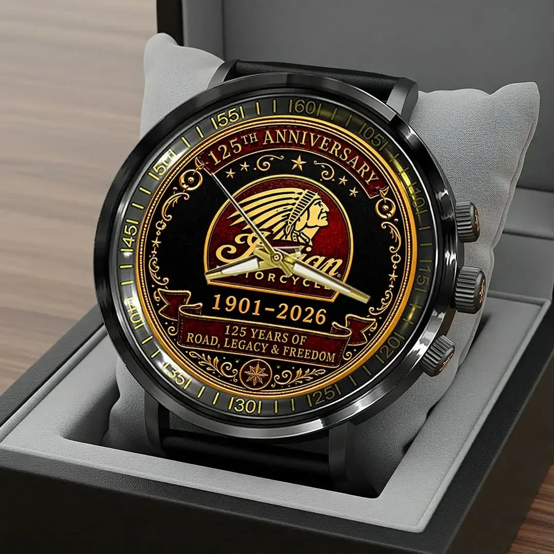 Indian Motorcycle 125 Years of Road Legacy And Freedom Watch Indian Motorcycle Merch Biker Gifts