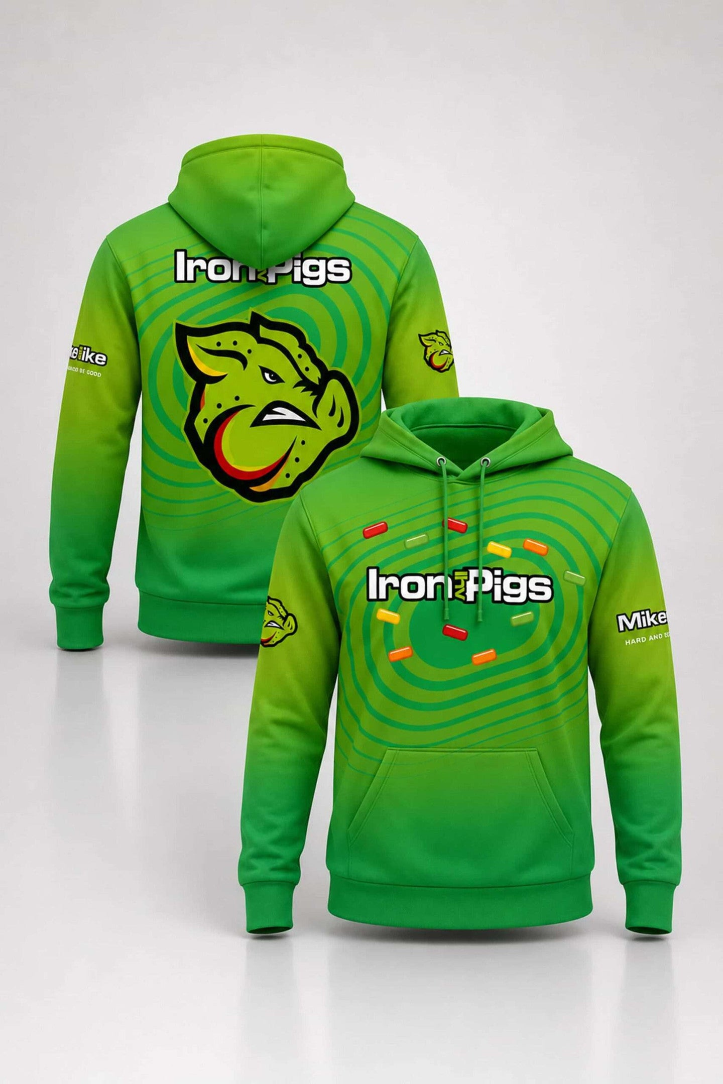 Lehigh Valley IronPigs Collab Mike And Ike's Hoodie IronPigs Merch Gifts For Baseball Fans
