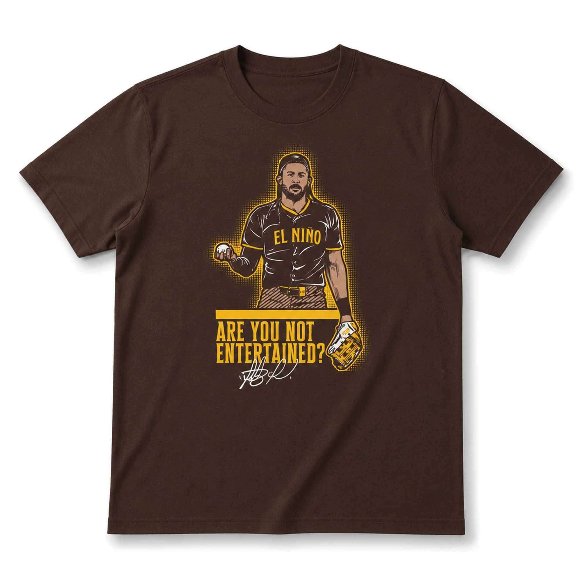 Fernando Tatis Jr Are You Not Entertained Shirt San Diego Padres Merch Gifts For Baseball Fans