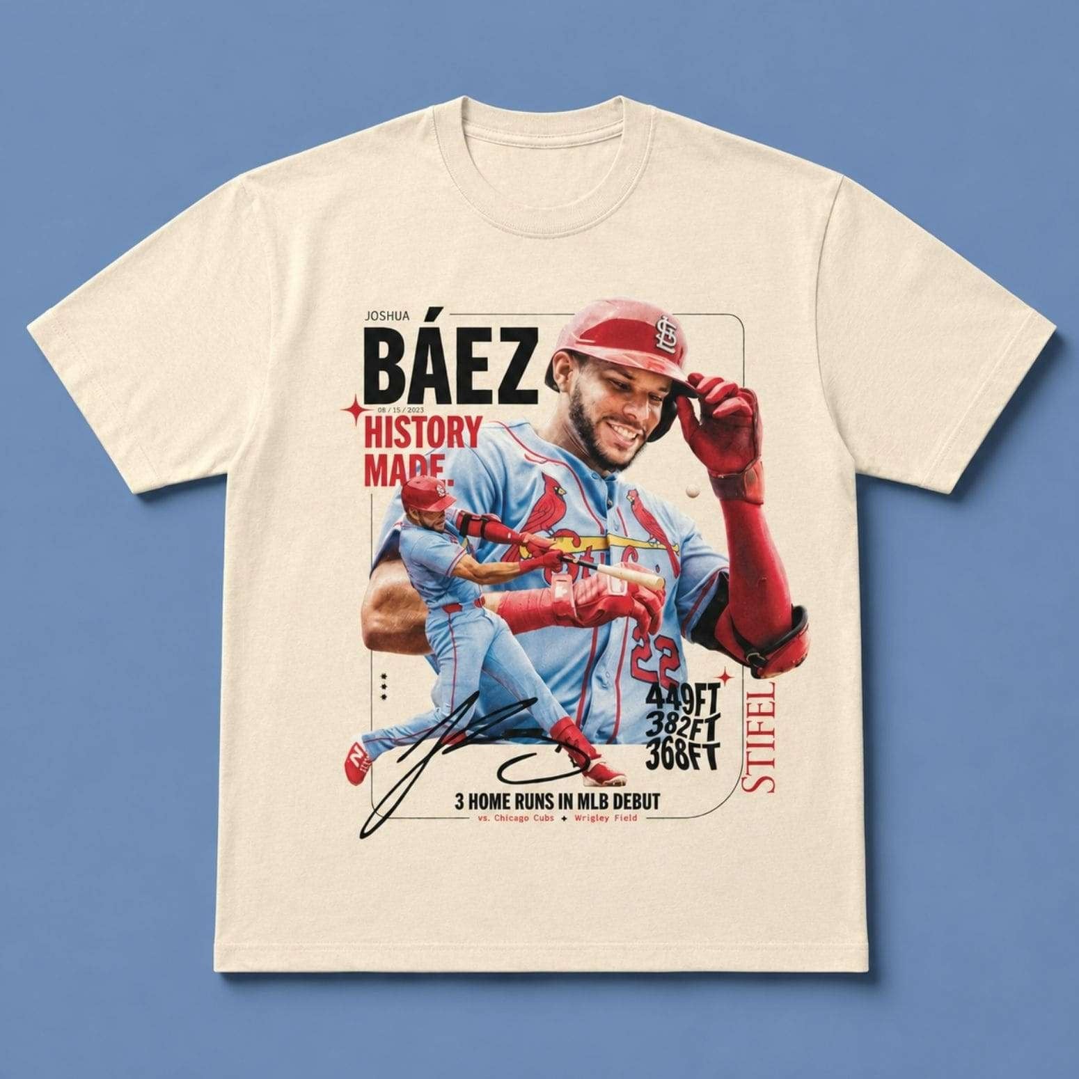 Joshua Baez History Made T-Shirt St Louis Cardinals Merch Best Gifts For Baseball Lovers