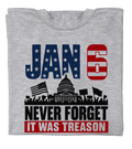 Jan 6 Never Forget It Was Treason Shirt Anti-MAGA Political T-Shirt Gifts For Dad