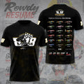 Kyle Busch The Rowdy Resume Shirt NASCAR Champion Number 18 Racing Fan Tee Kyle Busch Merch