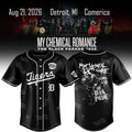 Detroit Tigers X My Chemical Romance Merch The Black Parade Tour Jersey Gift For Fans