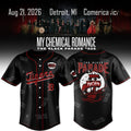 Detroit Tigers X My Chemical Romance The Black Parade Tour Jersey MCR Concert Merch Fan Gifts