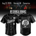 Detroit Tigers X My Chemical Romance The Black Parade Tour Jersey MCR Merch Gift For Music Fans