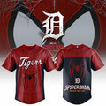 Detroit Tigers X Spider-Man Brand New Day 2026 Theme Game Jersey Detroit Tigers Merch Fan Gifts