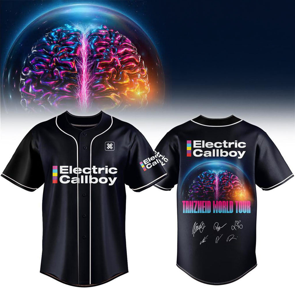 Electric Callboy Tanzneid World Tour 2026 Concert Baseball Jersey Signed Electric Callboy Merch