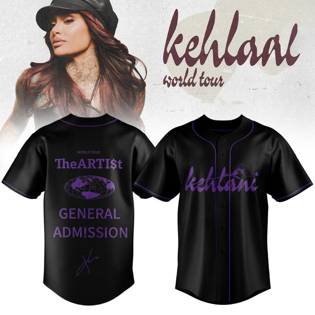 Kehlani World Tour 2026 Signed Baseball Jersey Kehlani Merch Best Gifts For Music Lovers