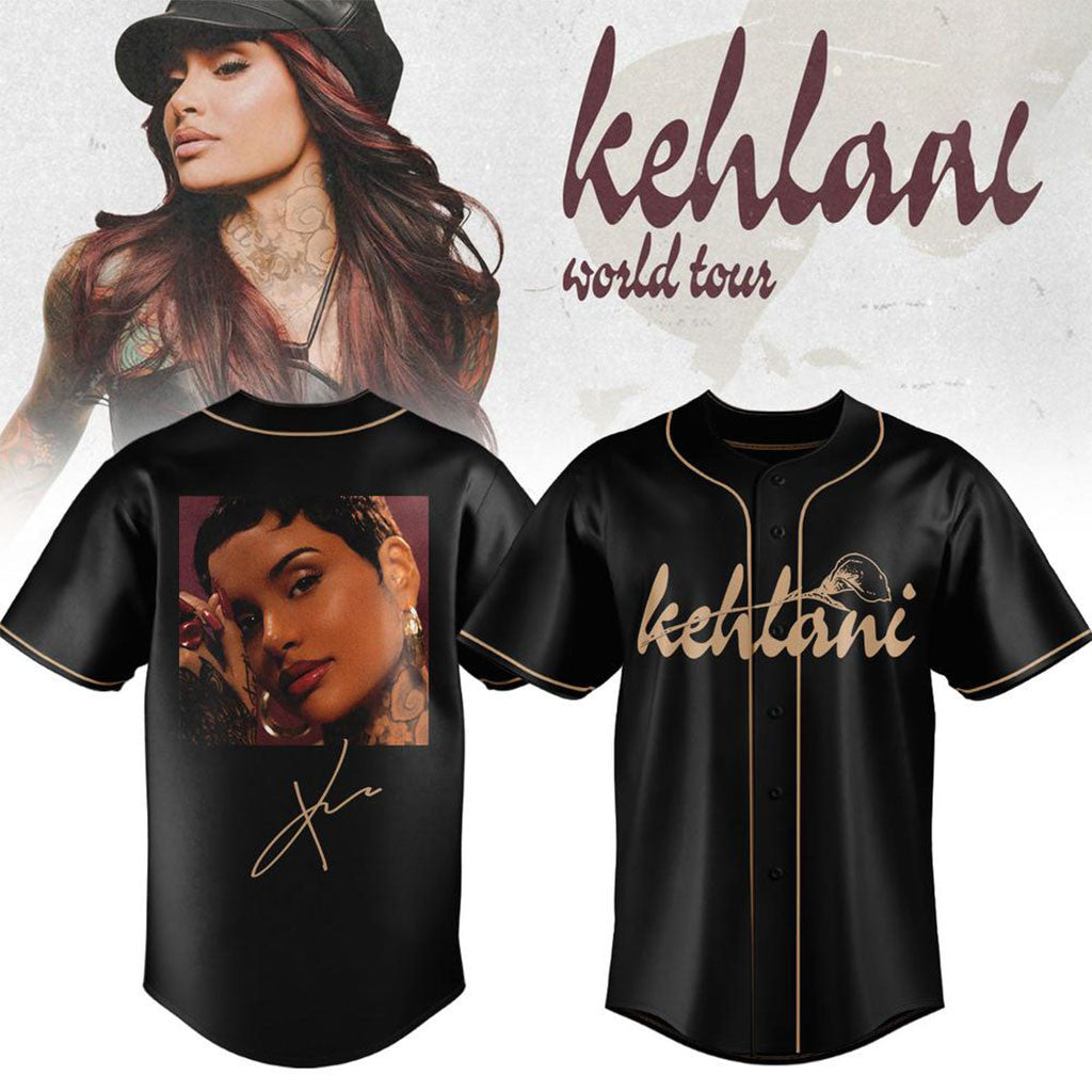 Kehlani World Tour 2026 Signed Baseball Jersey Kehlani Merch Music Concert Outfits Fan Gifts