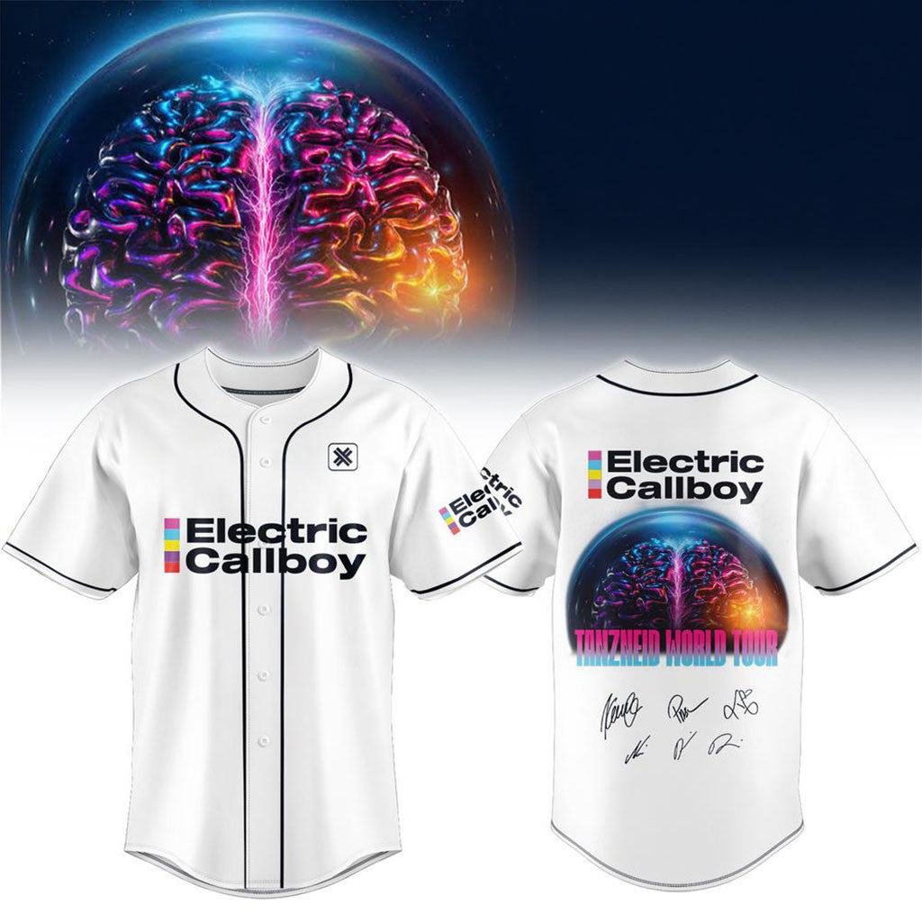Electric Callboy Tanzneid World Tour 2026 Concert Baseball Jersey Electric Callboy Merch Gifts