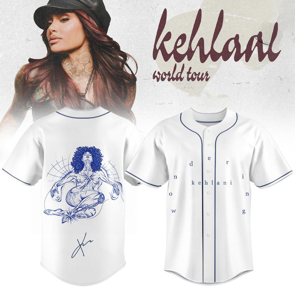 Kehlani World Tour 2026 Signed Baseball Jersey Kehlani Merch Unique Gifts For Music Lovers