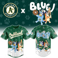 Oakland Athletics X Bluey Night 2026 Edition Baseball Jersey Oakland Athletics Merch Fan Gifts