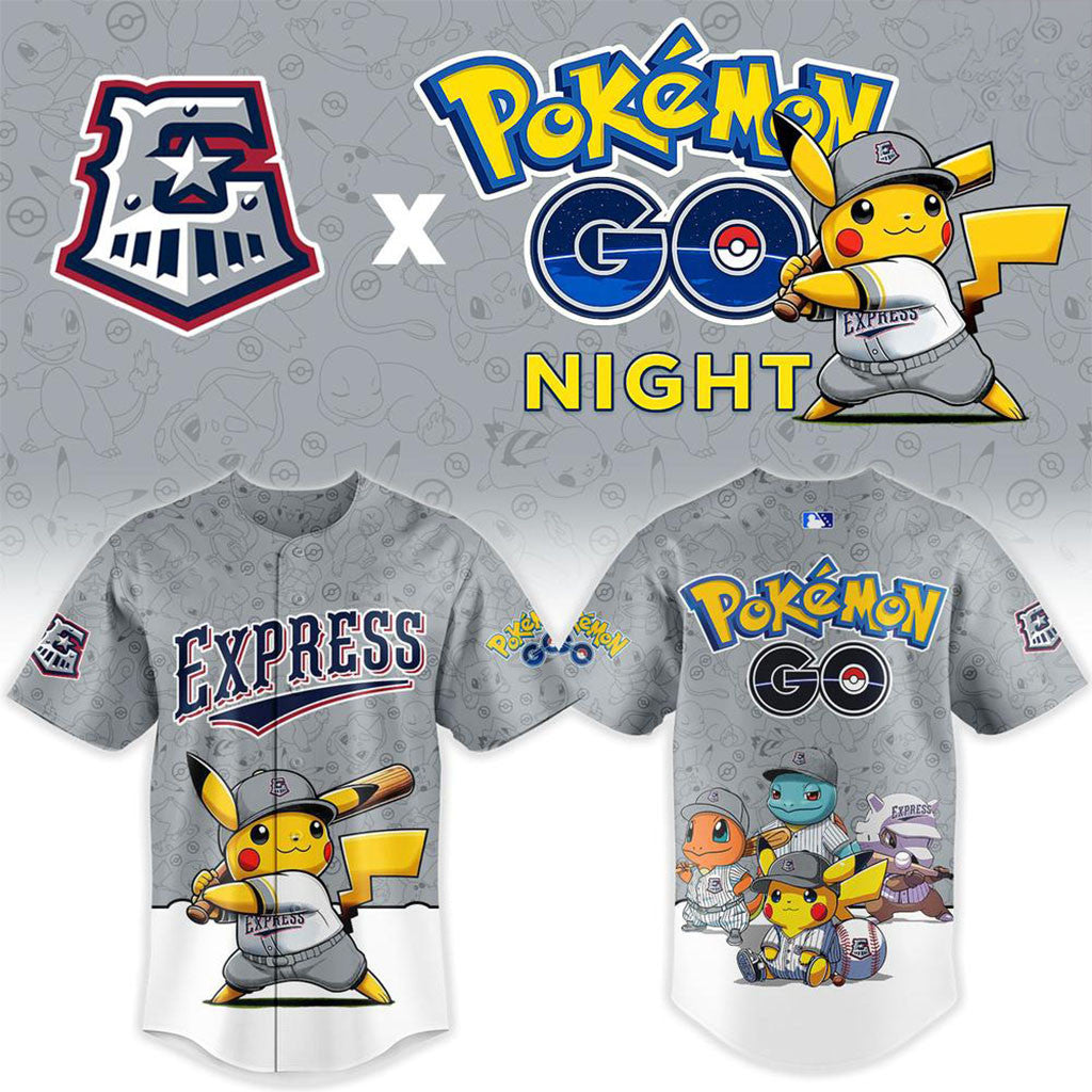 Round Rock Express X Pokemon GO Night Baseball Jersey Round Rock Express Merch 2026