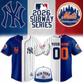 Personalized New York Yankees X Mets 2026 Subway Series Baseball Jersey Gift For Baseball Fans