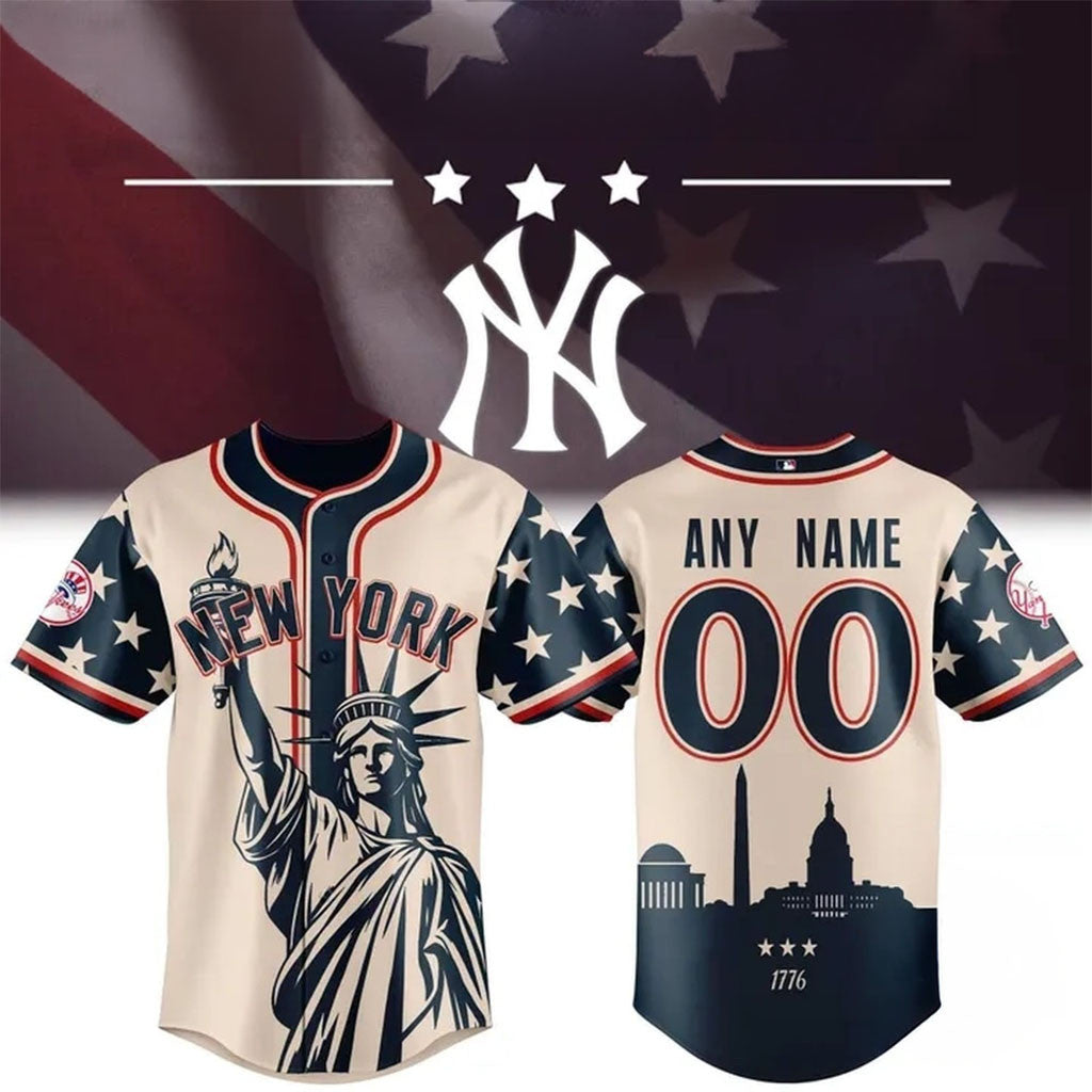 Personalized New York Yankees 2026 Independence Day New Baseball Jersey NY Yankees Merch