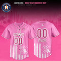 Personalized Houston Astros Breast Health Awareness Night 2026 Baseball Jersey Astros Merch