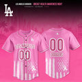 Personalized Los Angeles Dodgers Breast Health Awareness Night 2026 Baseball Jersey Fan Merch
