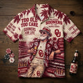 Oklahoma Sooners Too Old Too Care Hawaiian Shirt Oklahoma Sooners Merch Fan Gifts