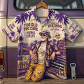 Minnesota Vikings Purple Tropical Hawaiian Shirt Too Old Too Care Aloha Shirt MN Vikings Merch
