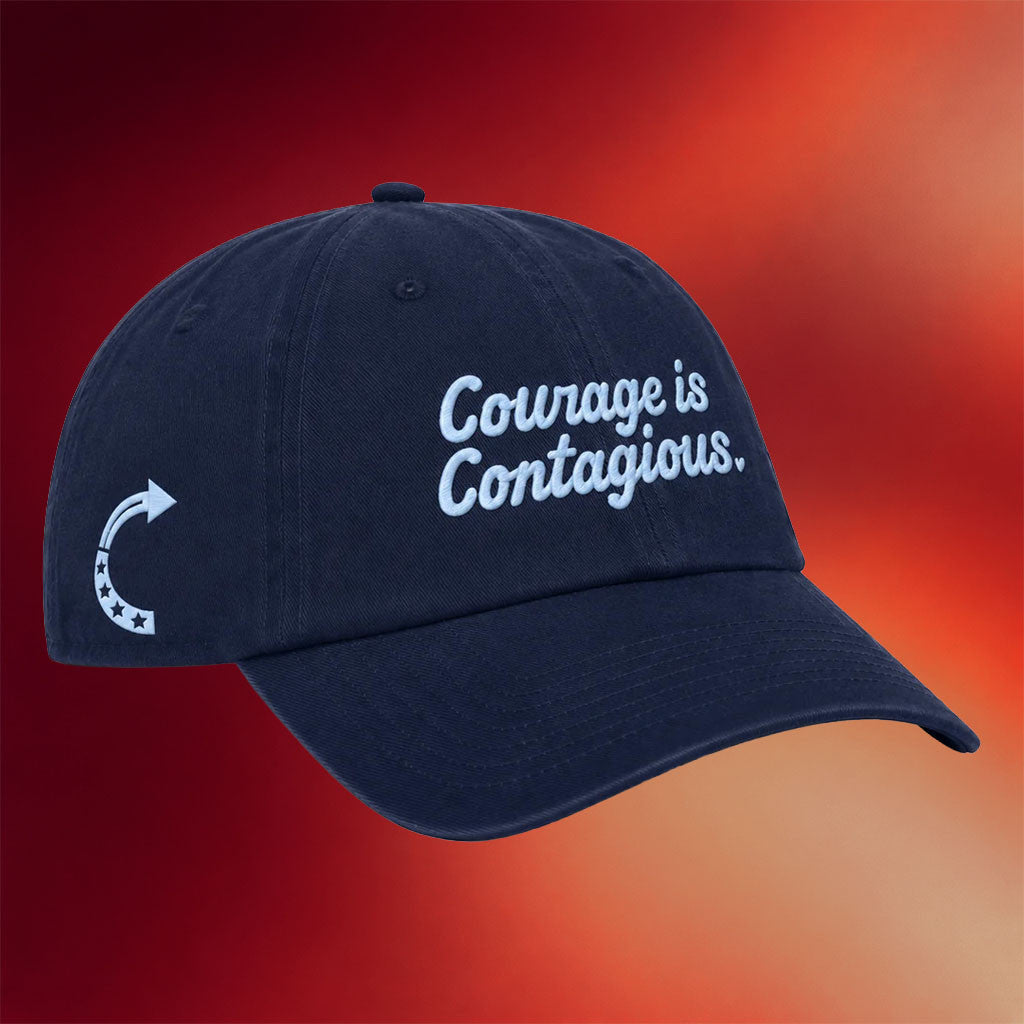TPUSA Merch 2026 Courage Is Contagious Hat Embroidered Turning Point Merch Gift For Friends