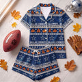Dallas Cowboys Harvest Huddle Short Sleeve Pajamas Set Dallas Cowboys Merch Fall Gifts Ideas