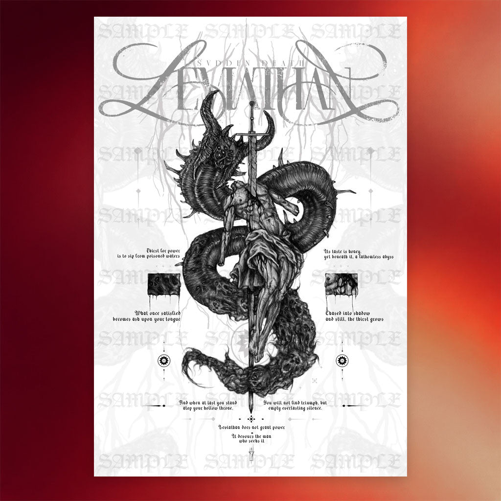 Svdden Death Merch 2026 Leviathan Poster Wall Art Decor Gift For DJ Fans