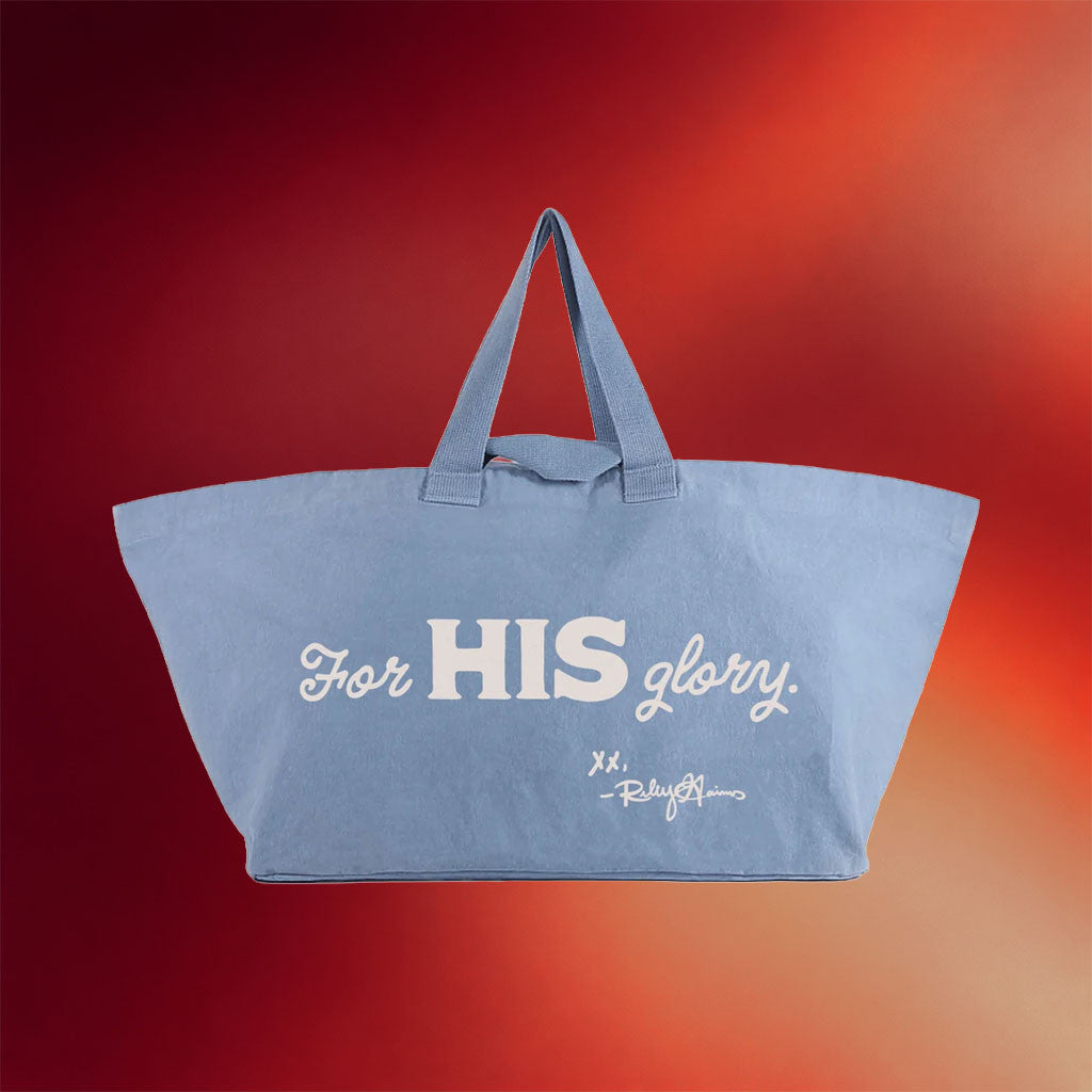 TPUSA Merch 2026 For His Glory Tote Bag Riley Gaines Signed Merch Gift For Sisters