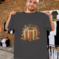 Fall Reading Pumpkin Shirt Halloween Book Lover Teacher Tee Autumn Season Clothing Gifts
