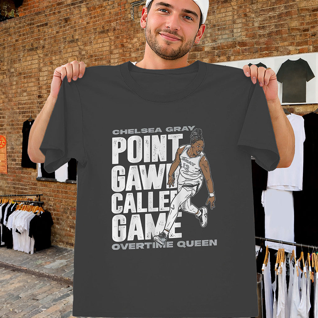 Chelsea Gray Point Gawd Called Game Shirt Overtime Queen Tee Las Vegas Aces Merch