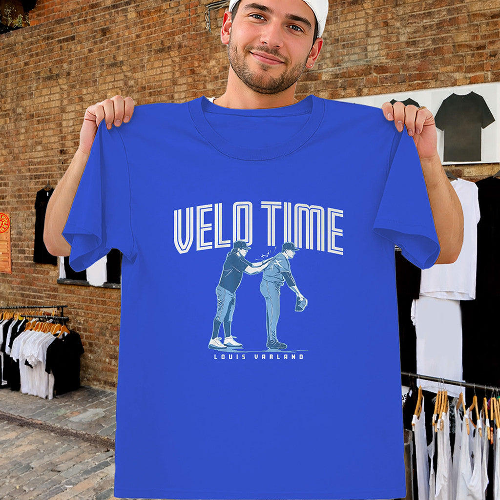 Velo Time Shirt Louis Varland The Velo Slap Merch Present For Baseball Lover