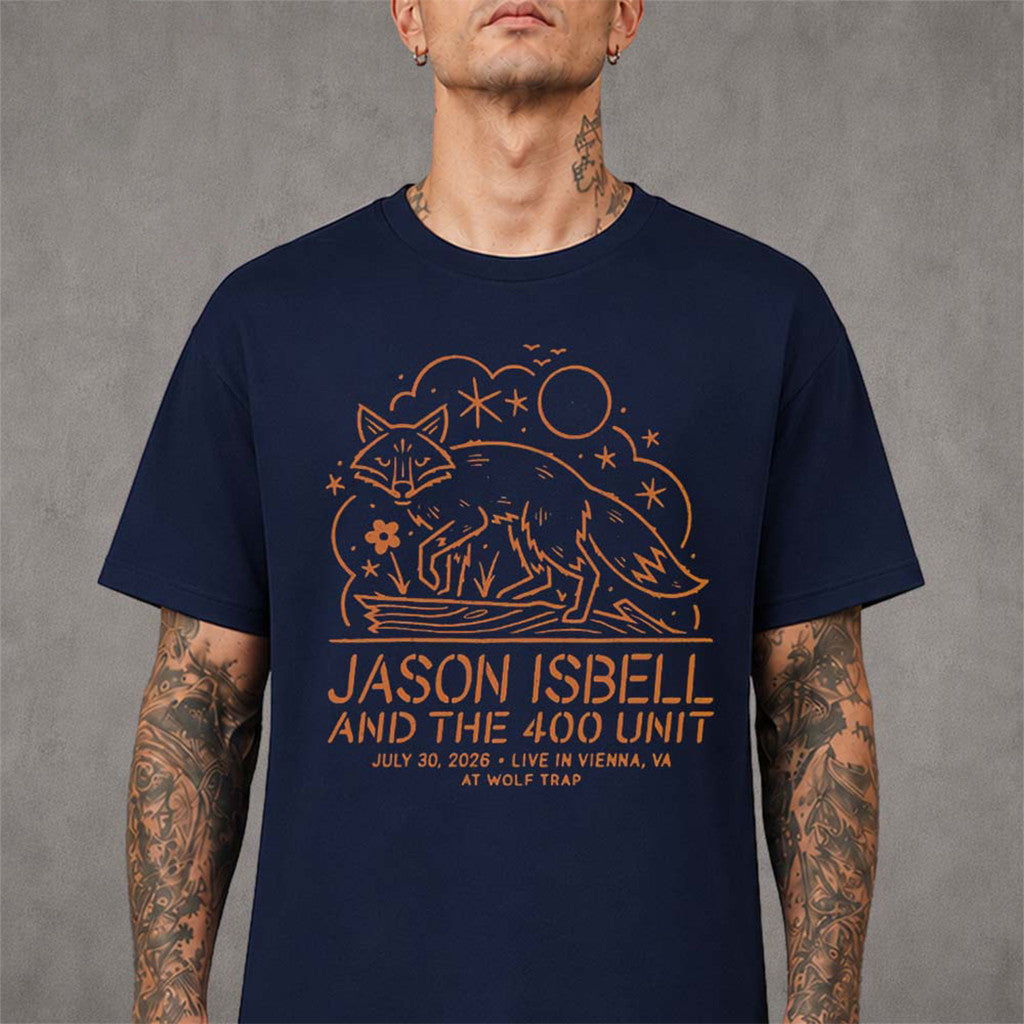 Jason Isbell And The 400 Unit Washington DC 2026 Event T-Shirt At The Wolf Trap Tee Fan Merch