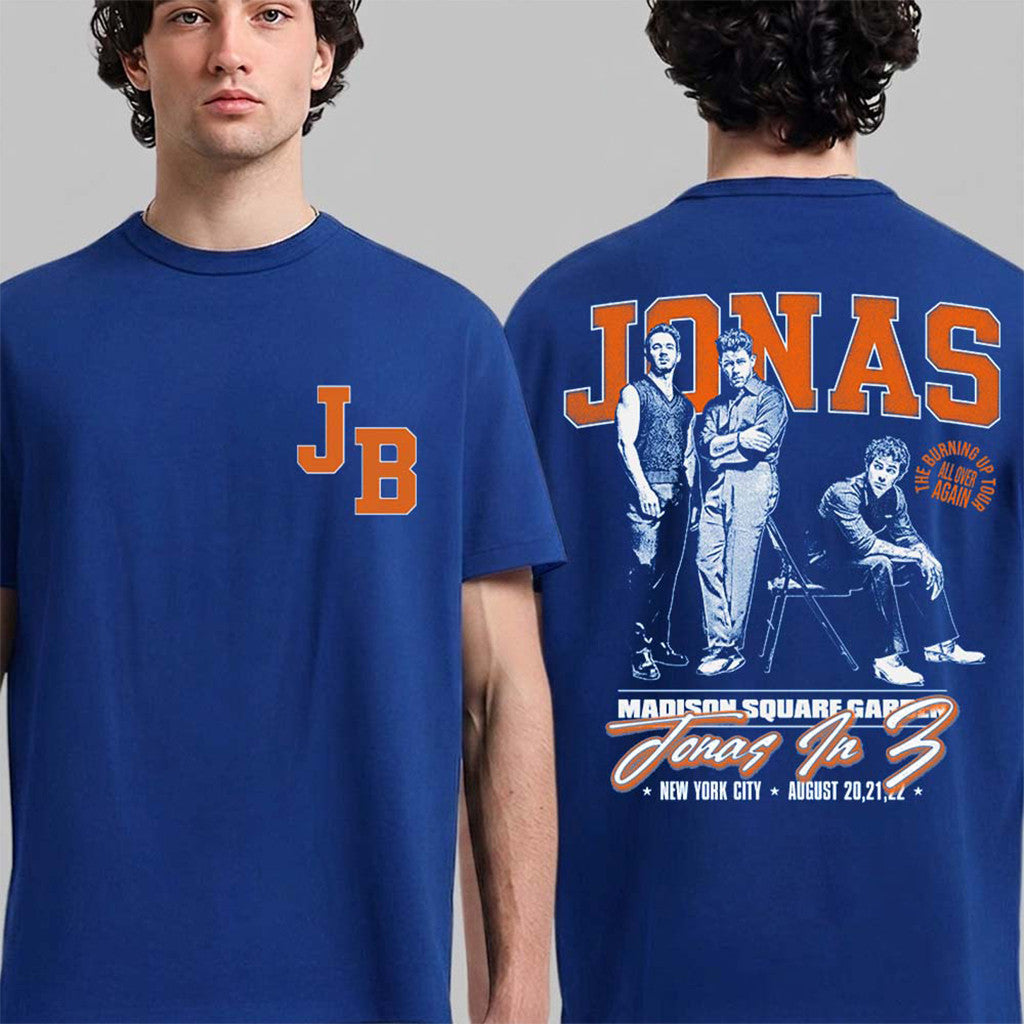 Jonas Brothers MSG Madison Square Garden 2026 T-Shirt Knicks Color Shirt Jonas Brothers Merch