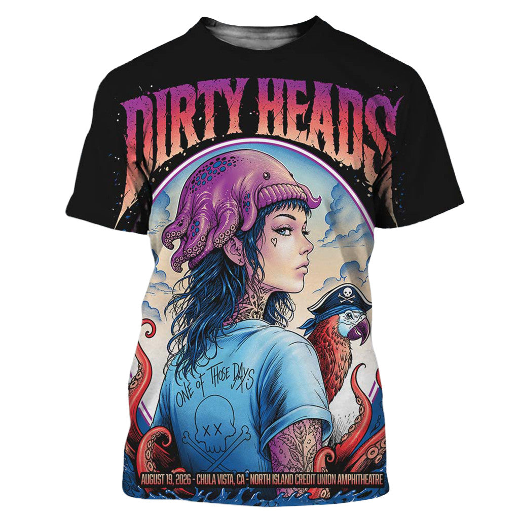 Dirty Heads Chula Vista CA 2026 Gig Poster T-Shirt Dirty Heads Merch Gift For Music Lover