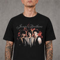 Jonas Brothers The Burning Up Tour All Over Again 2026 Merch Flames Portrait T-Shirt Fan Gifts