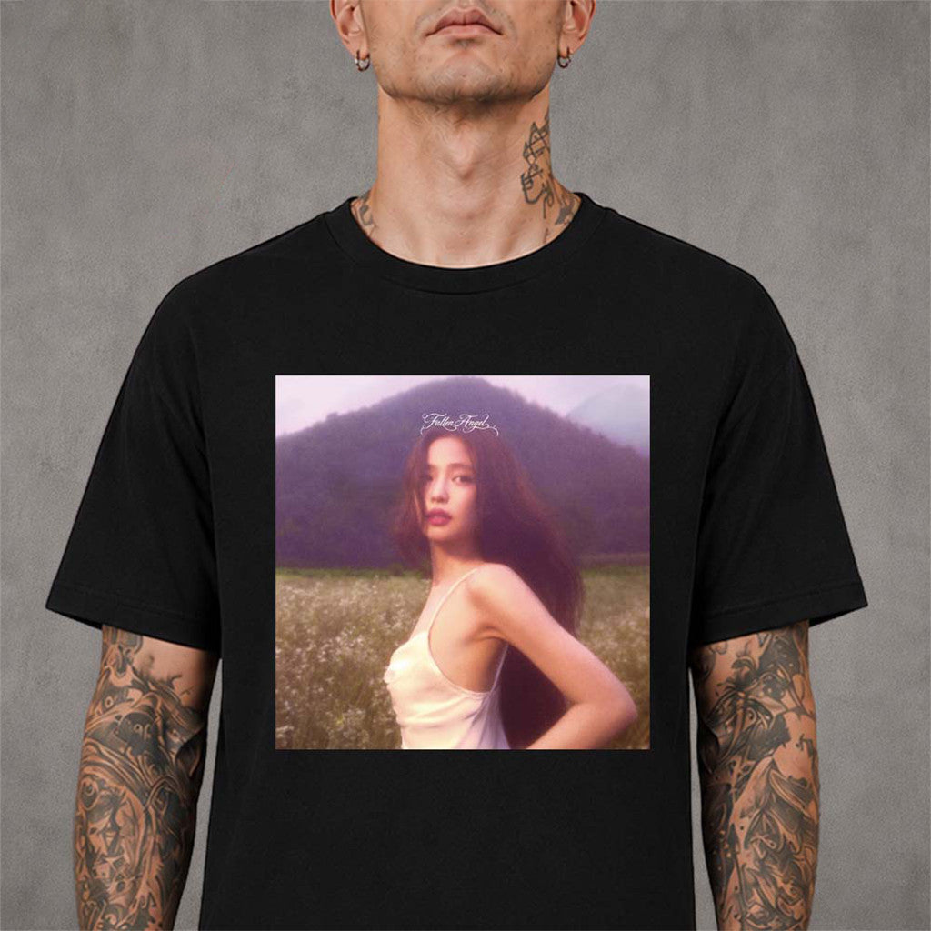 Jennie Fallen Angel EP Cover Photo T-Shirt Blackpink Jennie Merch Present For Kpop Lover