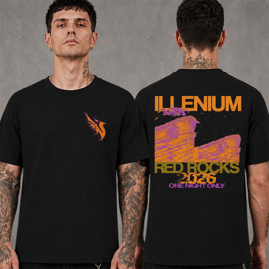Illenium Red Rocks Amphitheatre 2026 Show T-Shirt In Morrison Colorado Shirt Illenium Merch