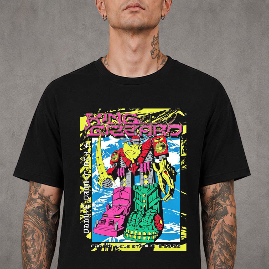 King Gizzard And The Lizard Wizard Queens New York 2026 Event Poster T-Shirt Fan Gear